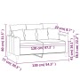 Sofá de 2 plazas terciopelo rosa 120 cm de , Sofás - Ref: Foro24-359296, Precio: 240,81 €, Descuento: %