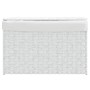 Cesto ropa sucia con tapa ratán sintético blanco 55,5x35x34 cm de , Cestas para ropa - Ref: Foro24-372053, Precio: 62,68 €, D...