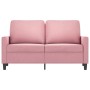 Sofá de 2 plazas terciopelo rosa 120 cm de , Sofás - Ref: Foro24-359192, Precio: 237,49 €, Descuento: %