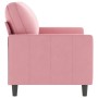 Sofá de 2 plazas terciopelo rosa 120 cm de , Sofás - Ref: Foro24-359192, Precio: 237,49 €, Descuento: %