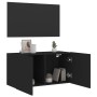 Mueble para TV de pared negro 80x30x41 cm de , Muebles TV - Ref: Foro24-836954, Precio: 52,82 €, Descuento: -5%%