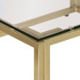 Mesa de centro dorada acero inoxidable y vidrio templado de , Mesas de centro - Ref: Foro24-349946, Precio: 205,29 €, Descuen...