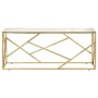 Mesa de centro dorada acero inoxidable y vidrio templado de , Mesas de centro - Ref: Foro24-349938, Precio: 187,80 €, Descuen...