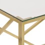 Mesa de centro dorada acero inoxidable y vidrio templado de , Mesas de centro - Ref: Foro24-349938, Precio: 187,80 €, Descuen...