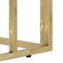 Mesa consola acero inoxidable dorado y vidrio templado de , Mesas consola - Ref: Foro24-350002, Precio: 220,70 €, Descuento: ...