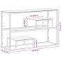 Mesa consola acero inoxidable dorado y vidrio templado de , Mesas consola - Ref: Foro24-350002, Precio: 220,70 €, Descuento: ...