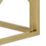 Mesa de centro de acero inoxidable dorado y madera maciza de , Mesas de centro - Ref: Foro24-349950, Precio: 198,69 €, Descue...