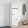 Mueble zapatero con 4 cajones abatibles blanco 60x42x204 cm de , Zapateros y organizadores de calzado - Ref: Foro24-3214392, ...
