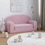 Sofá cama para niños de 2 plazas felpa suave rosa de , Mobiliario para bebés y niños pequeños - Ref: Foro24-357027, Precio: 7...