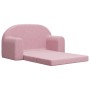 Sofá cama para niños de 2 plazas felpa suave rosa de , Mobiliario para bebés y niños pequeños - Ref: Foro24-357027, Precio: 7...