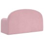 Sofá cama para niños de 2 plazas felpa suave rosa de , Mobiliario para bebés y niños pequeños - Ref: Foro24-357027, Precio: 7...