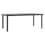 Set de comedor de jardín 9 pzas y cojines ratán sintético negro de , Conjuntos de jardín - Ref: Foro24-3211919, Precio: 1,00 ...