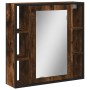 Armario con espejo baño madera roble ahumado 60x16x60 cm de , Tocadores de baño - Ref: Foro24-842428, Precio: 79,65 €, Descue...