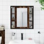 Armario con espejo baño madera roble ahumado 60x16x60 cm de , Tocadores de baño - Ref: Foro24-842428, Precio: 79,65 €, Descue...