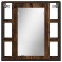 Armario con espejo baño madera roble ahumado 60x16x60 cm de , Tocadores de baño - Ref: Foro24-842428, Precio: 79,65 €, Descue...