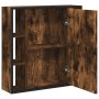 Armario con espejo baño madera roble ahumado 60x16x60 cm de , Tocadores de baño - Ref: Foro24-842428, Precio: 79,65 €, Descue...