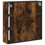 Armario con espejo baño madera roble ahumado 60x16x60 cm de , Tocadores de baño - Ref: Foro24-842428, Precio: 79,65 €, Descue...
