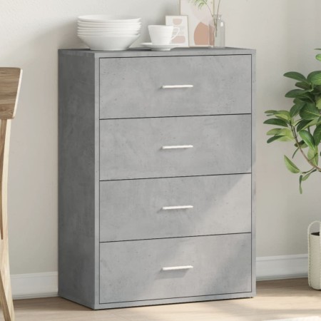 Aparador de madera de ingeniería gris hormigón 60x31x84 cm de , Aparadores - Ref: Foro24-840502, Precio: 91,91 €, Descuento: %