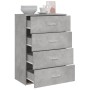 Aparador de madera de ingeniería gris hormigón 60x31x84 cm de , Aparadores - Ref: Foro24-840502, Precio: 91,91 €, Descuento: %