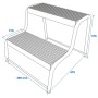 ProPlus Peldaño doble para caravana/autocaravana negro de , Taburetes escaleras - Ref: Foro24-404045, Precio: 54,72 €, Descue...