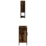 Set de muebles baño 2 pzas madera contrachapada roble ahumado de , Muebles de baño - Ref: Foro24-3214662, Precio: 119,52 €, D...