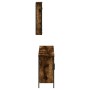 Set de muebles baño 3 pzas madera contrachapada roble ahumado de , Muebles de baño - Ref: Foro24-3214792, Precio: 161,16 €, D...