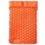 Colchón de camping autoinflable y almohadas 2 personas naranja de , Colchonetas para dormir - Ref: Foro24-4007100, Precio: 69...