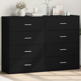 Aparadores 2 unidades madera de ingeniería negro 60x31x84 cm de , Aparadores - Ref: Foro24-3276582, Precio: 190,13 €, Descuen...