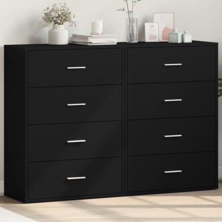Aparadores 2 unidades madera de ingeniería negro 60x31x84 cm de , Aparadores - Ref: Foro24-3276582, Precio: 190,13 €, Descuen...