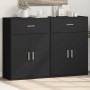 Aparadores 2 uds madera de ingeniería negro 60x30x84 cm de , Aparadores - Ref: Foro24-3276596, Precio: 166,15 €, Descuento: %