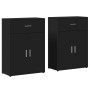 Aparadores 2 uds madera de ingeniería negro 60x30x84 cm de , Aparadores - Ref: Foro24-3276596, Precio: 166,15 €, Descuento: %