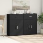 Aparadores 2 uds madera de ingeniería negro 60x30x84 cm de , Aparadores - Ref: Foro24-3276596, Precio: 166,15 €, Descuento: %