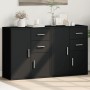 Aparador de madera de ingeniería 2 uds negro 60x31x70 cm de , Aparadores - Ref: Foro24-3276561, Precio: 170,07 €, Descuento: ...