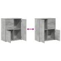 Aparador de madera ingeniería 2 uds gris hormigón 60x31x70 cm de , Aparadores - Ref: Foro24-3276563, Precio: 157,55 €, Descue...