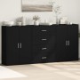 Aparadores 3 unidades madera de ingeniería negro 60x31x84 cm de , Aparadores - Ref: Foro24-3276575, Precio: 249,07 €, Descuen...