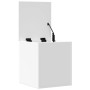 Caja de almacenaje madera de ingeniería blanca 40x42x46 cm de , Baúles de almacenamiento - Ref: Foro24-840646, Precio: 48,27 ...