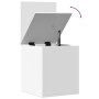 Caja de almacenaje madera de ingeniería blanca 40x42x46 cm de , Baúles de almacenamiento - Ref: Foro24-840646, Precio: 48,27 ...