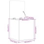 Caja de almacenaje madera de ingeniería blanca 40x42x46 cm de , Baúles de almacenamiento - Ref: Foro24-840646, Precio: 48,27 ...