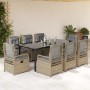 Set comedor de jardín 9 pzas con cojines ratán sintético beige de , Conjuntos de jardín - Ref: Foro24-3263012, Precio: 1,00 €...