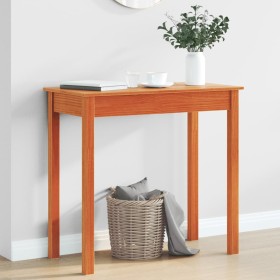 Mesa consola de madera maciza de pino marrón cera 80x40x75 cm de , Mesas auxiliares - Ref: Foro24-847173, Precio: 64,61 €, De...