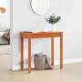 Mesa consola de madera maciza de pino marrón cera 80x40x75 cm de , Mesas auxiliares - Ref: Foro24-847173, Precio: 64,61 €, De...