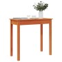 Mesa consola de madera maciza de pino marrón cera 80x40x75 cm de , Mesas auxiliares - Ref: Foro24-847173, Precio: 64,61 €, De...