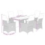 Set de comedor de jardín 7 pzas y cojines ratán sintético negro de , Conjuntos de jardín - Ref: Foro24-3276858, Precio: 803,5...