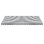 Toldo retráctil aluminio y tela gris antracita y blanco 4,5x3 m de , Toldos - Ref: Foro24-3216116, Precio: 378,32 €, Descuent...
