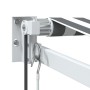 Toldo retráctil aluminio y tela gris antracita y blanco 4,5x3 m de , Toldos - Ref: Foro24-3216116, Precio: 378,32 €, Descuent...