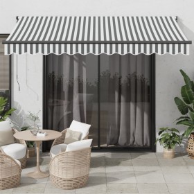 Toldo retráctil aluminio y tela antracita y blanco 3,5x2,5 m de , Toldos - Ref: Foro24-3216109, Precio: 224,36 €, Descuento: ...