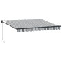 Toldo retráctil aluminio y tela antracita y blanco 3,5x2,5 m de , Toldos - Ref: Foro24-3216109, Precio: 224,36 €, Descuento: ...
