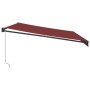 Toldo retráctil manual burdeos 500x300 cm de , Toldos - Ref: Foro24-3215302, Precio: 345,02 €, Descuento: %
