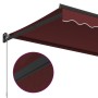 Toldo retráctil manual burdeos 500x300 cm de , Toldos - Ref: Foro24-3215302, Precio: 345,02 €, Descuento: %