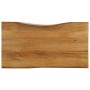 Tablero de mesa borde natural madera maciza mango 110x60x2,5 cm de , Tableros para mesas - Ref: Foro24-370767, Precio: 92,65 ...